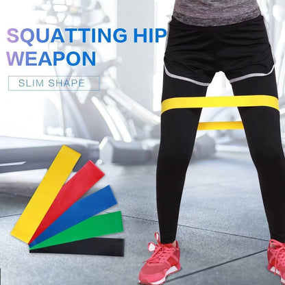 Cross-Border Dedicated Yoga Latex Tension Ring Elastic Band Thin Legs Hip Lift Resistance Band Bodybuilding Tension Band Flat