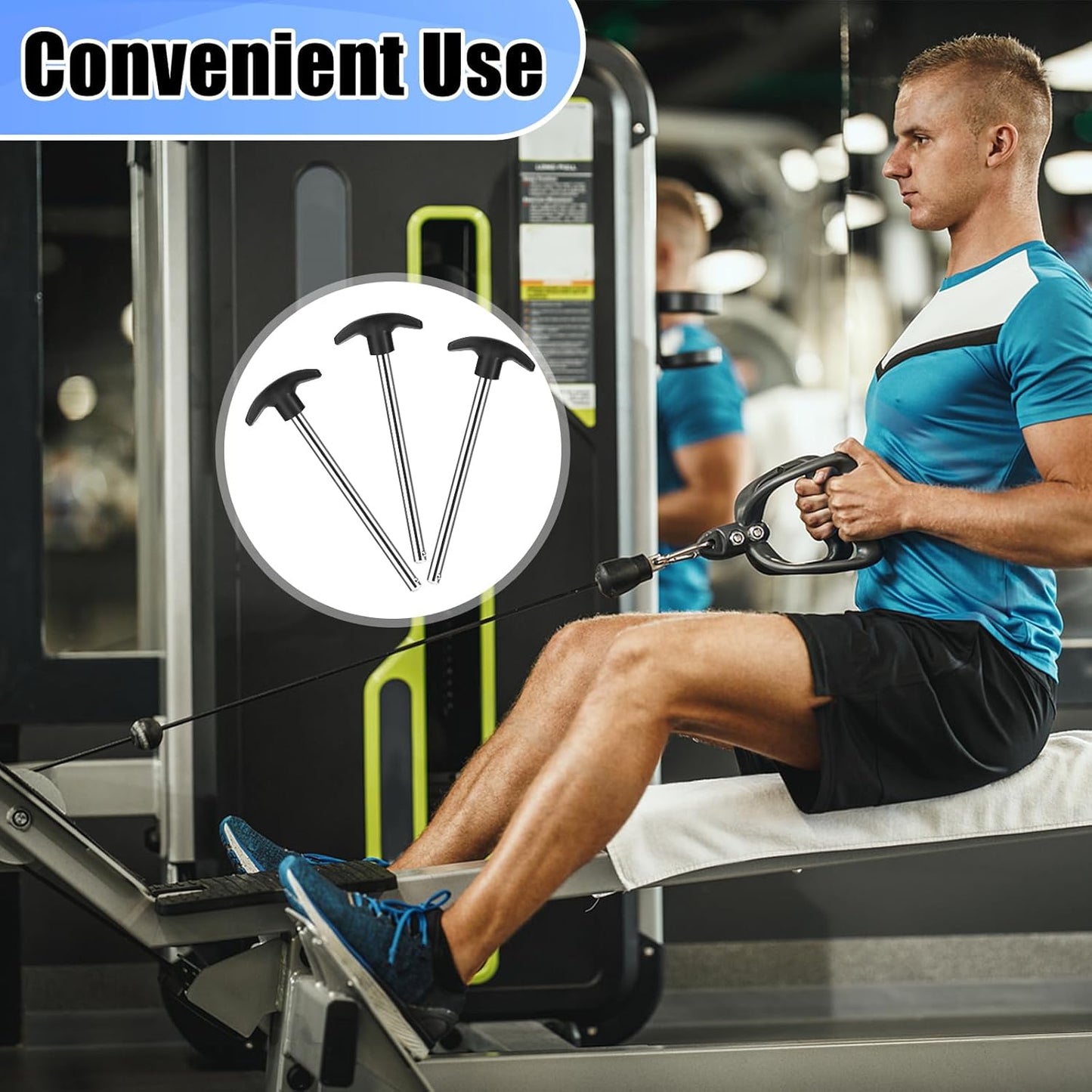 3Pcs Weight Stack Pin, Gym Pins for Weight Stack,Weight Lifting Pins for Univers