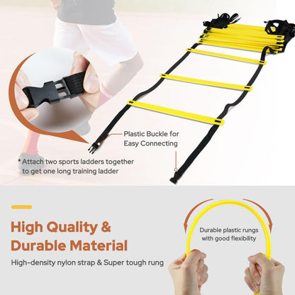 Pro Agility Ladder Agility Training Ladder Speed 12 Rung 20Ft with Carrying Bag