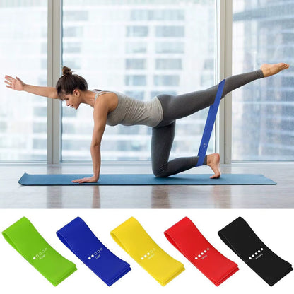 Cross-Border Dedicated Yoga Latex Tension Ring Elastic Band Thin Legs Hip Lift Resistance Band Bodybuilding Tension Band Flat